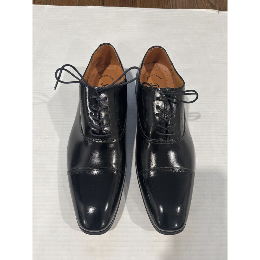 NEW Florsheim mens Classic Corbeta cap toe Black shoes 12D